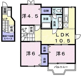 プラスペラティＢの物件間取画像